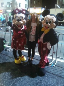 Mary Kate with Mickey & Minnie